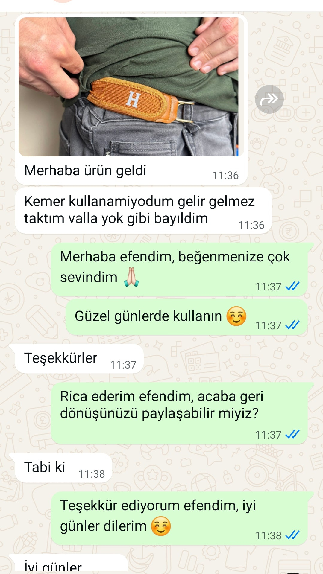 chillbelt musteri yorumu 3 orijinal
